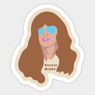 Stevie Nicks Retro - Young Mystic FanArt cartoon illustration Sticker